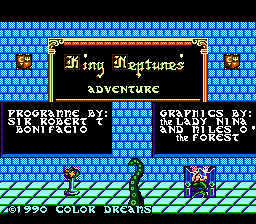 King Neptune's Adventure title screenshot